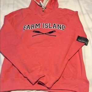 Women’s Farm Island Pink Hoodie Size Medium